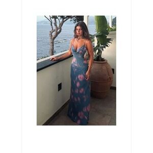 Copy ZARA Harlow Reformation Mango Anthropologie Maxi Gown Bloggers XS 2/4